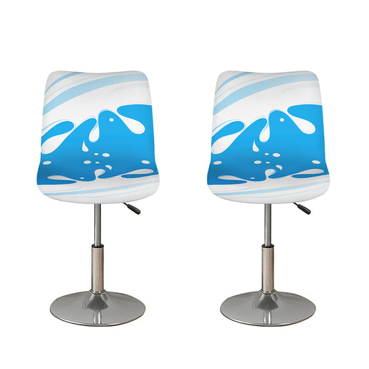 Milk Print Bar Stool Covers