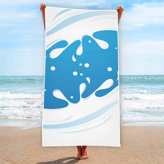 Milk Print Beach Towel