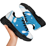 Milk Print Black Chunky Shoes