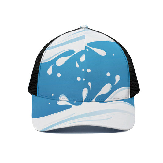 Milk Print Black Mesh Trucker Cap
