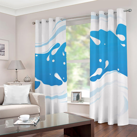 Milk Print Blackout Grommet Curtains