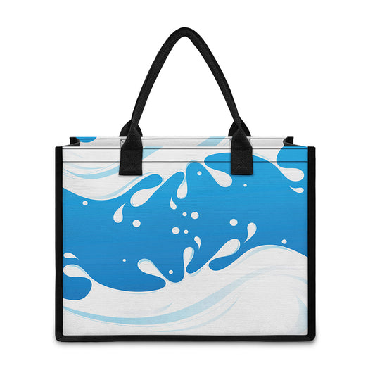 Milk Print Canvas Tote Bag