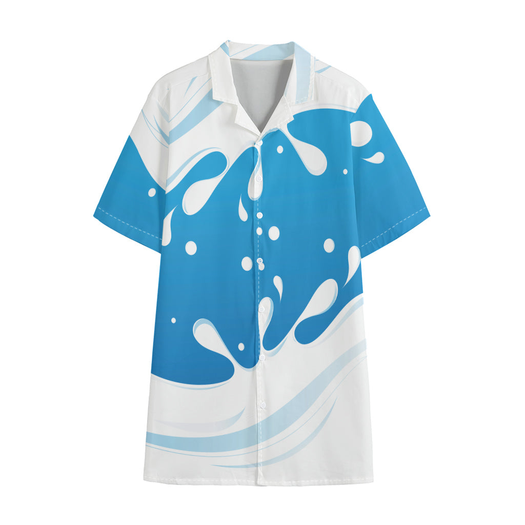 Milk Print Cotton Hawaiian Shirt