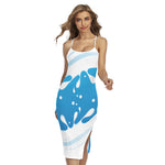 Milk Print Cross Back Cami Dress