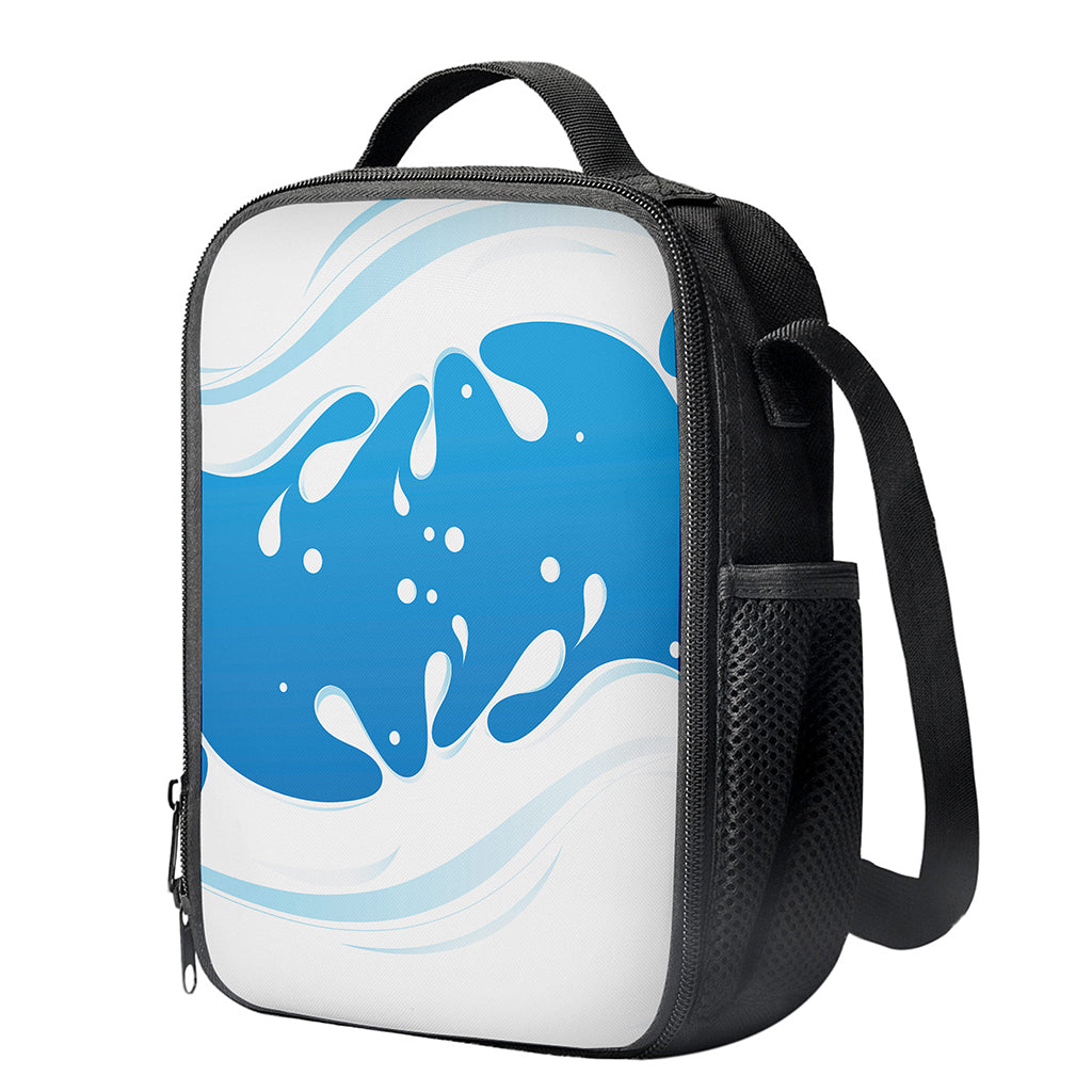 Milk Print Crossbody Lunch Bag