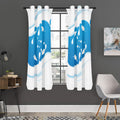 Milk Print Grommet Curtain Panels