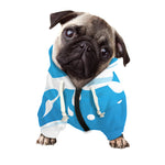 Milk Print Dog Zip Up Hoodie