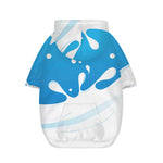 Milk Print Dog Zip Up Hoodie