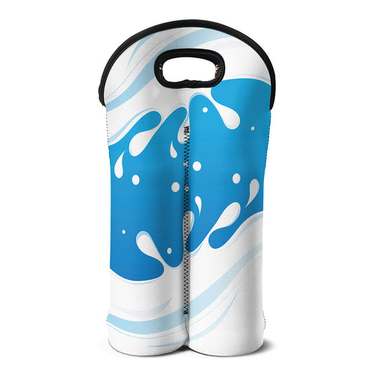 Milk Print Double Neoprene Wine Tote