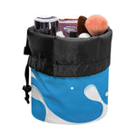 Milk Print Drawstring Makeup Bag