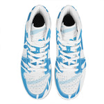 Milk Print High Top Leather Sneakers