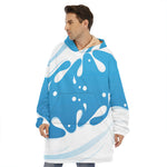 Milk Print Hoodie Blanket
