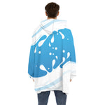 Milk Print Hoodie Blanket