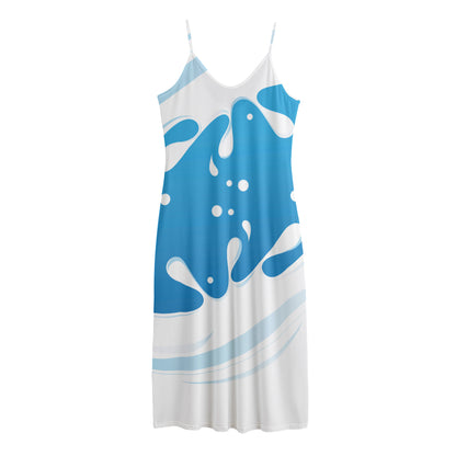 Milk Print Jersey Midi Cami Dress