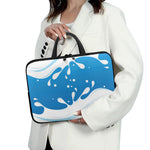 Milk Print Laptop Sleeve With Handle