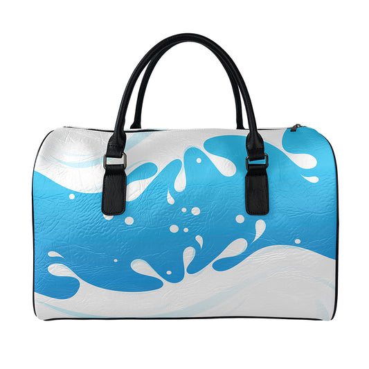 Milk Print Leather Duffle Bag