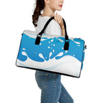 Milk Print Leather Duffle Bag
