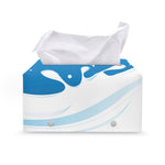 Milk Print Leather Tissue Box Cover
