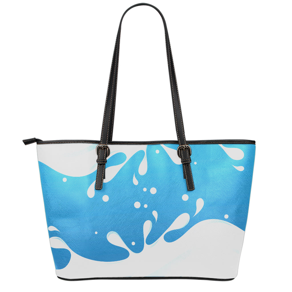 Milk Print Leather Tote Bag