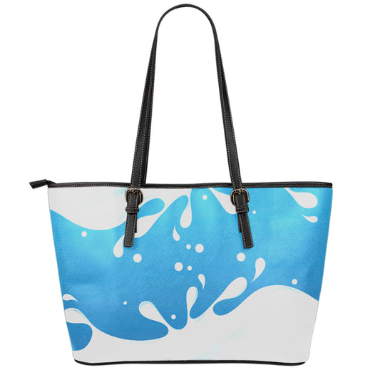 Milk Print Leather Tote Bag