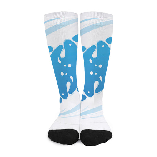 Milk Print Long Socks