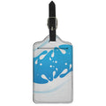 Milk Print Luggage Tag