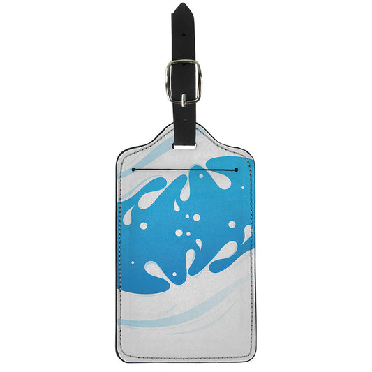 Milk Print Luggage Tag