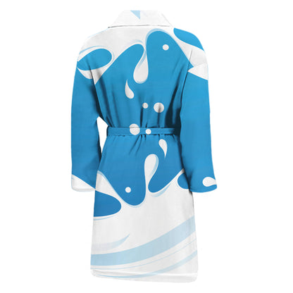 Milk Print Men's Bathrobe