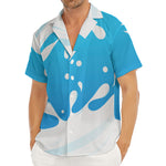 Milk Print Men's Deep V-Neck Shirt