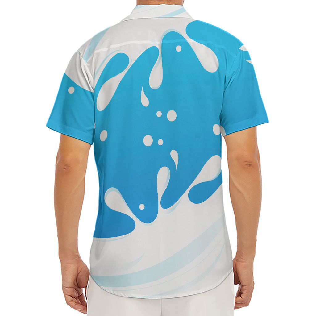 Milk Print Men's Deep V-Neck Shirt
