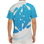 Milk Print Men's Deep V-Neck Shirt