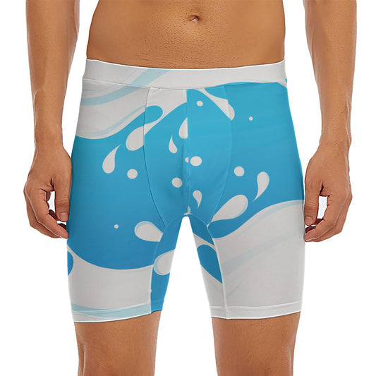 Milk Print Men's Long Boxer Briefs