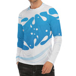 Milk Print Men's Long Sleeve Rash Guard