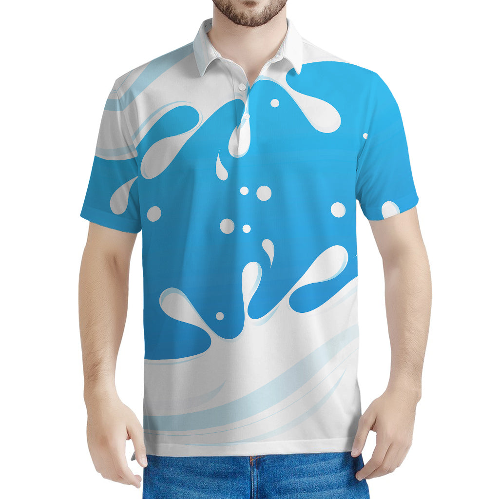 Milk Print Men's Polo Shirt
