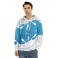 Milk Print Men's Velvet Pullover Hoodie