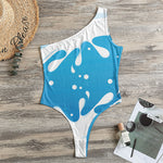 Milk Print One Shoulder Bodysuit