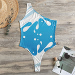 Milk Print One Shoulder Bodysuit