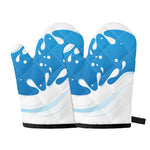 Milk Print Oven Mitts