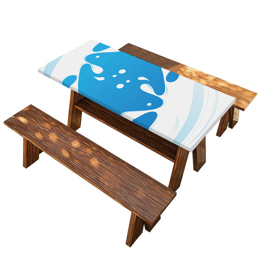 Milk Print Picnic Table Cover