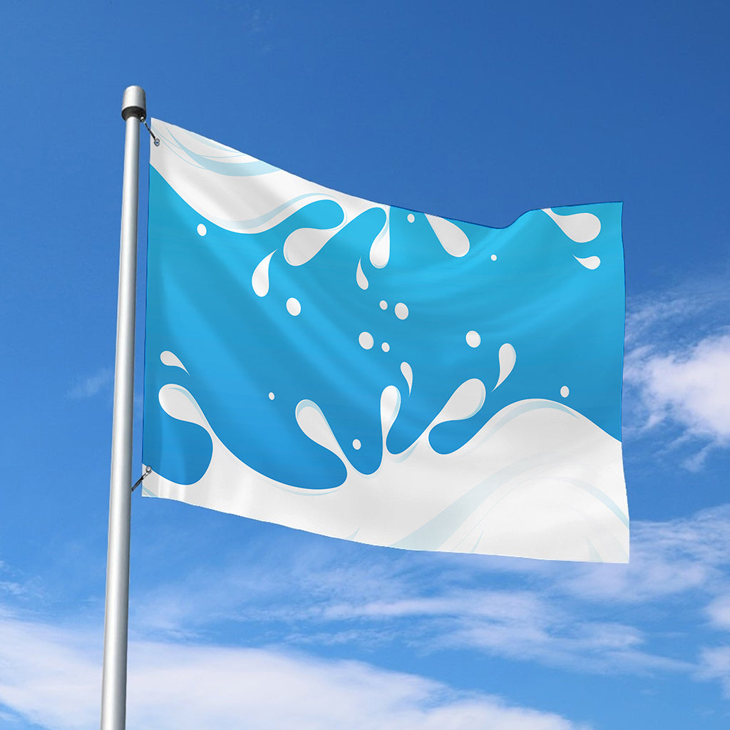 Milk Print Polyester Flag