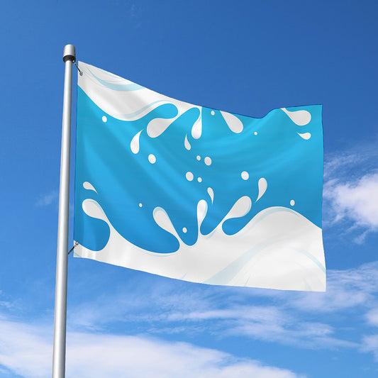 Milk Print Polyester Flag