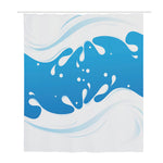 Milk Print Polyester Shower Curtain