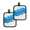 Milk Print Pot Holders