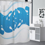 Milk Print Premium Shower Curtain