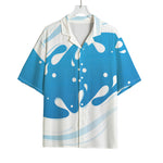 Milk Print Rayon Hawaiian Shirt