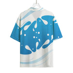 Milk Print Rayon Hawaiian Shirt