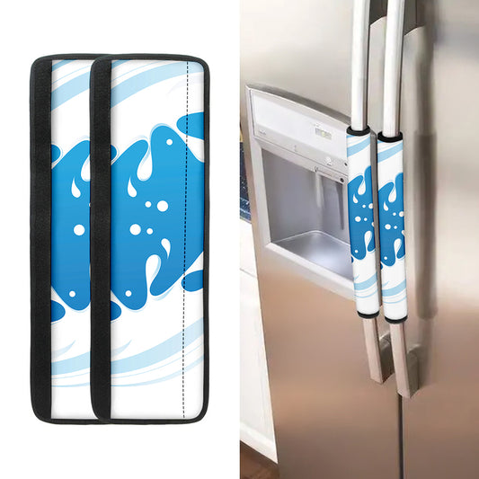 Milk Print Refrigerator Handle Covers