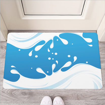 Milk Print Rubber Doormat