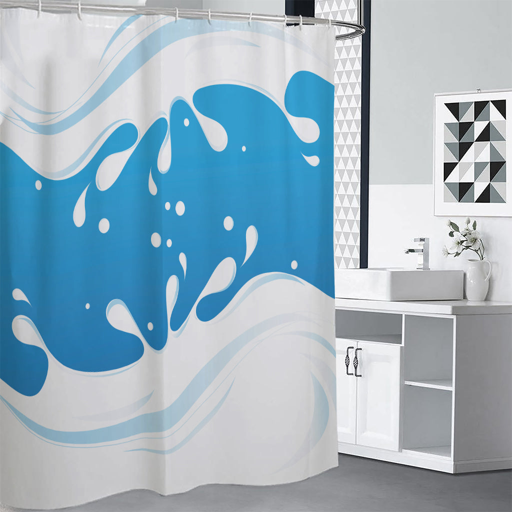 Milk Print Shower Curtain