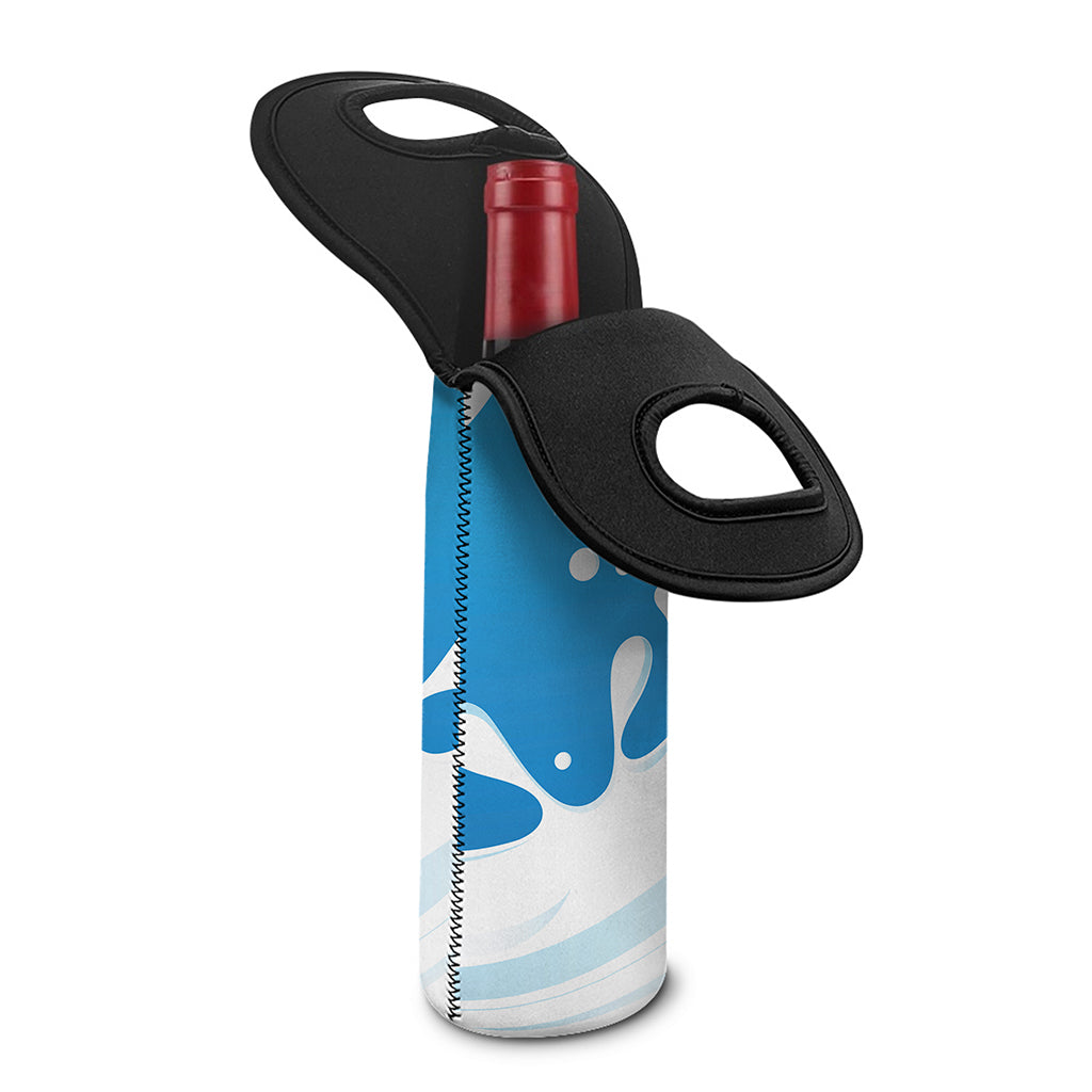 Milk Print Single Neoprene Wine Tote